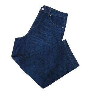 Gloria Vanderbilt Women Amanda Blue Denim Capri SZ 6-Straight legs-NEW WITH TAGS